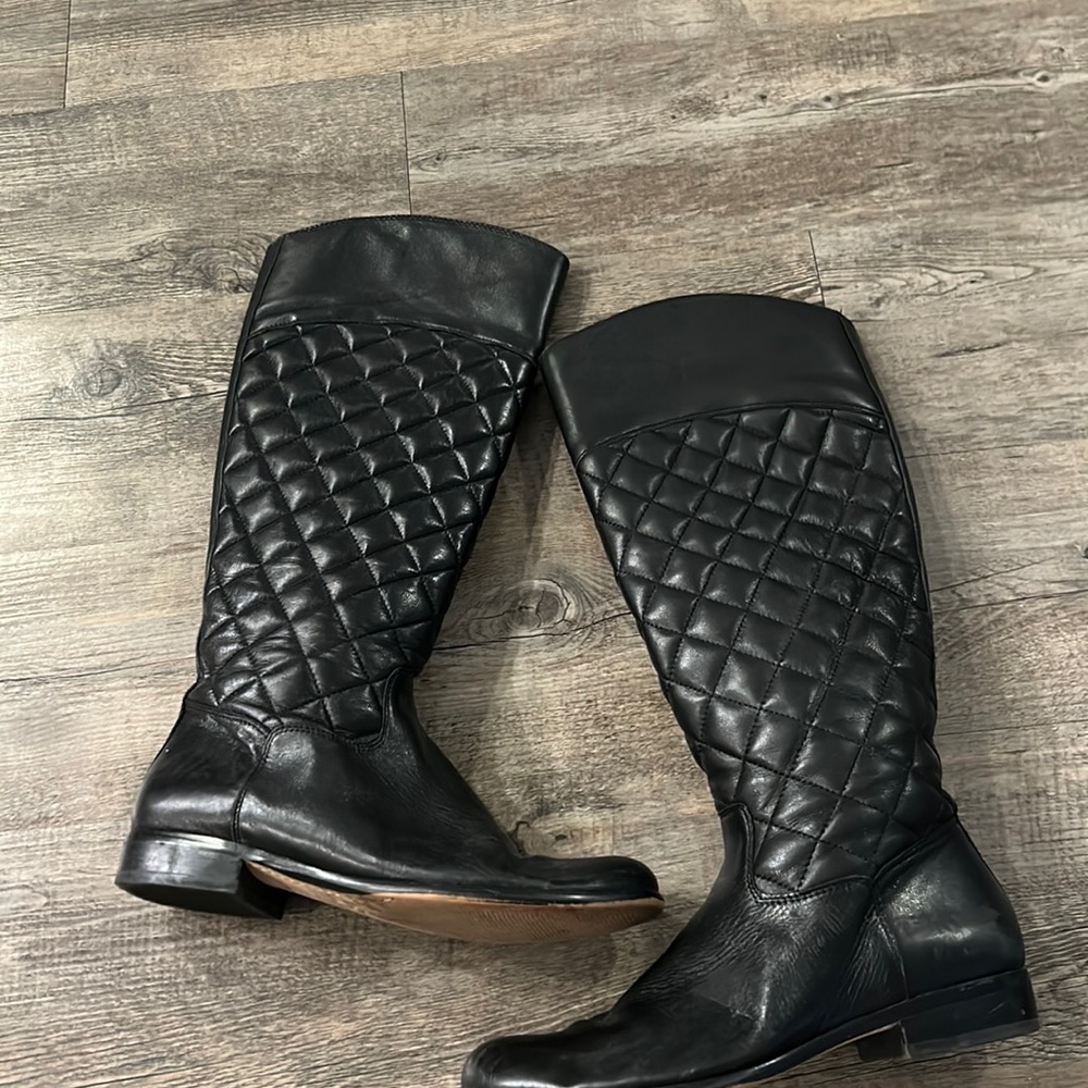 Black tall Corso Comeau size 6 1/2 boots
